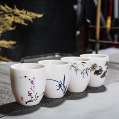 沉香杯 梅兰竹菊