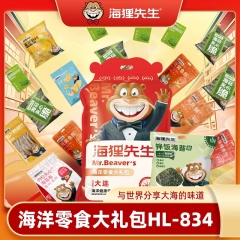 海狸先生 海鲜零食大连特产巨大礼包HL（834g）