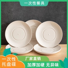 颜帅帅一次性特厚塑料托盘碟13cm（20个/包） 1包