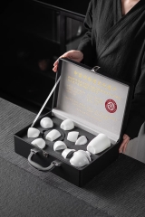 璞玉瓷陶瓷茶具套装家用客厅办公室会客高档轻奢功夫茶具礼盒装