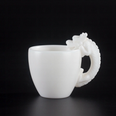 德化白瓷茶杯中华杯